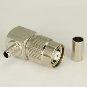 反极性TNC 弯式母头柔性线缆连接器