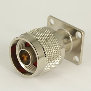 N 型直式公头法兰安装连接器