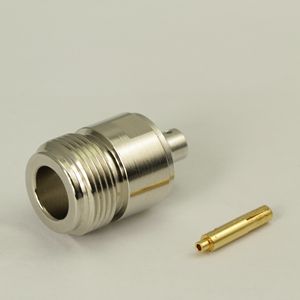  N型直式母头半柔半钢电缆连接器