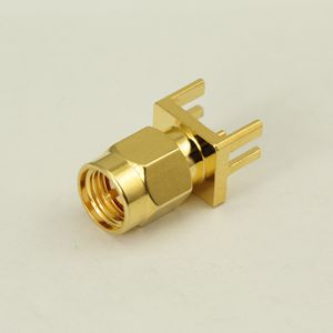 SMA 直式公头PCB 板连接器