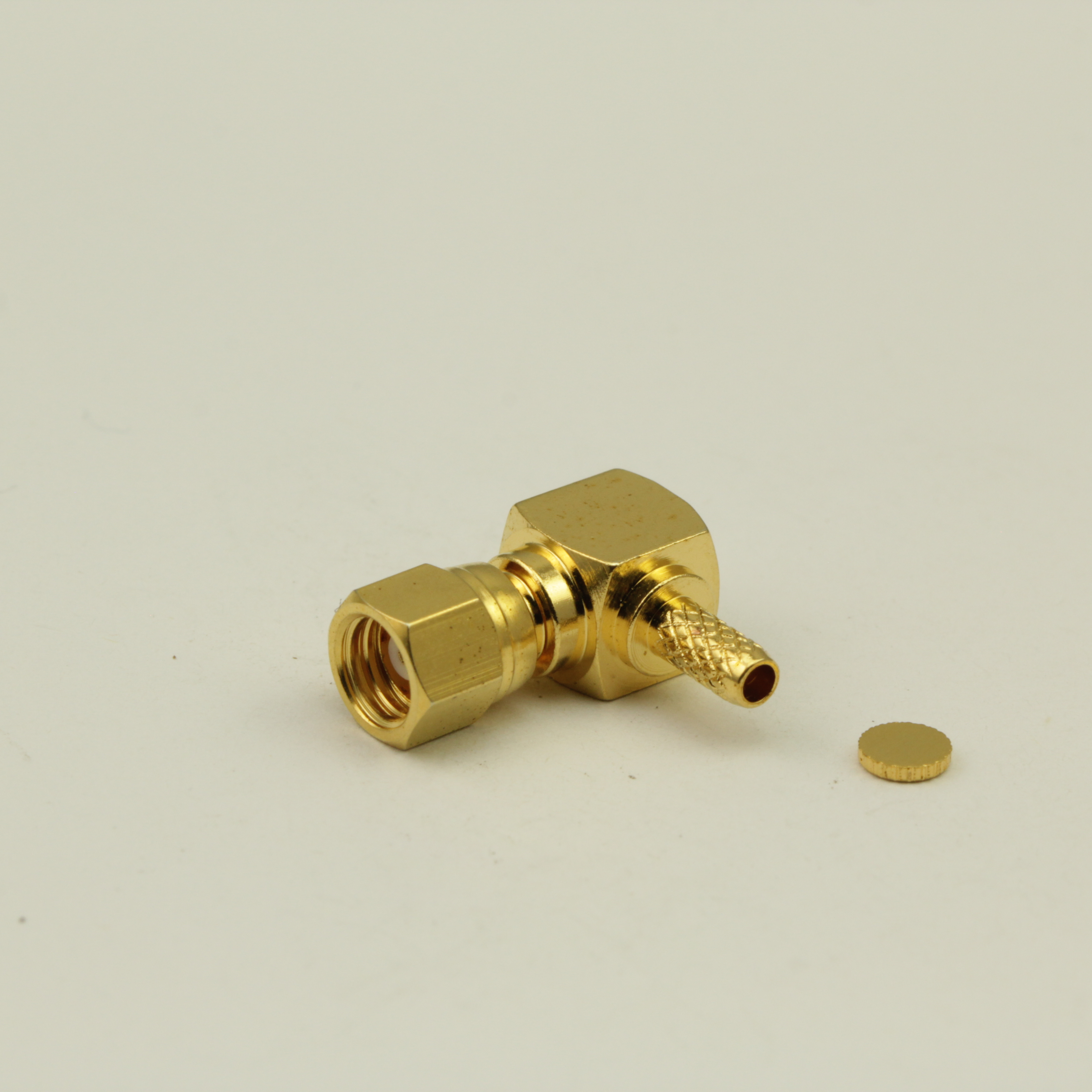 SMC 弯式母头半钢半柔线缆连接器