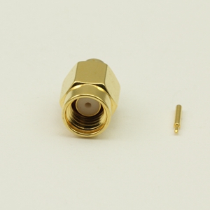 SSMA直式接半钢电缆连接器 